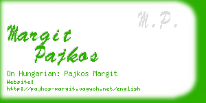 margit pajkos business card